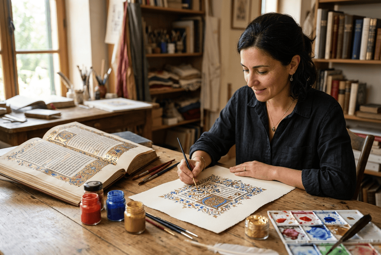 What Illuminated Manuscripts Taught Andrea Vella Borg About Pattern, Colour and Craft